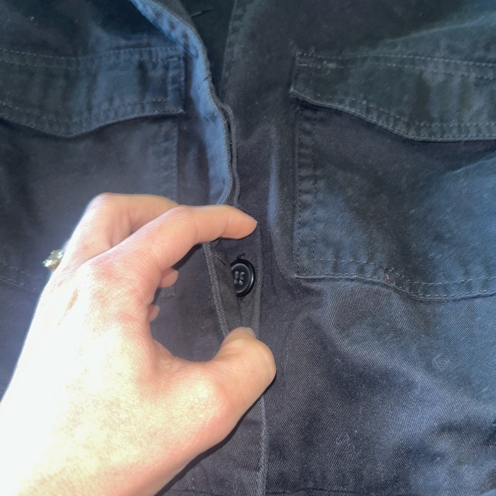 Cotton Twill Jumpsuit black - Picture 5 of 10